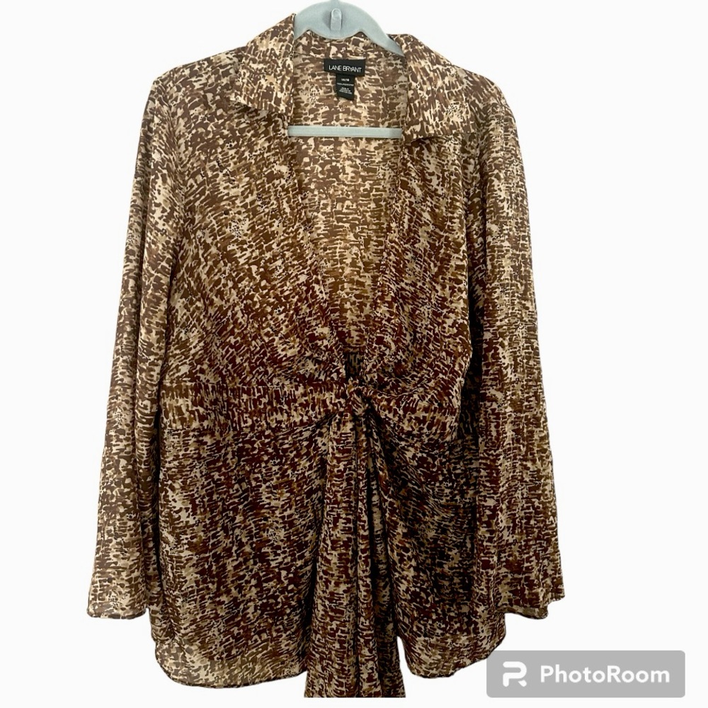Boho blouse animal print